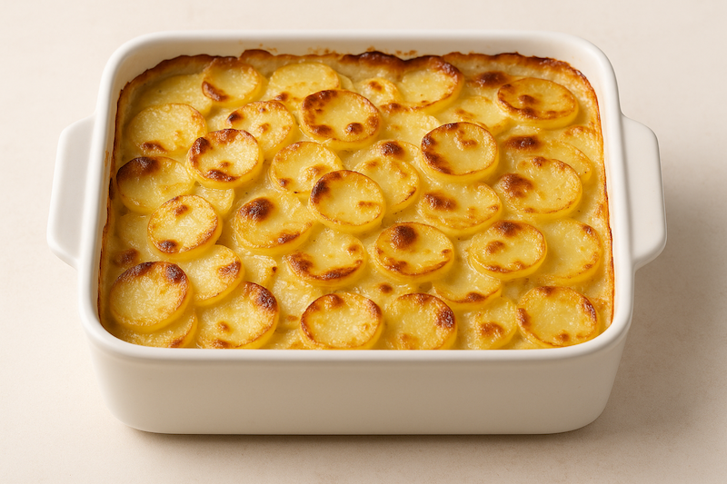 Creamy Scalloped Potatoes with Gruyère