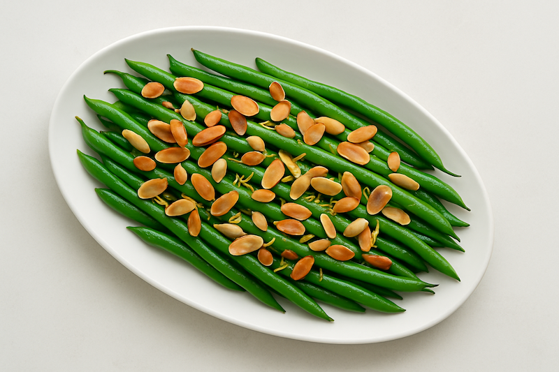 Green Beans Almondine with Lemon Zest