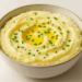 Creamy mashed potatoes with butter