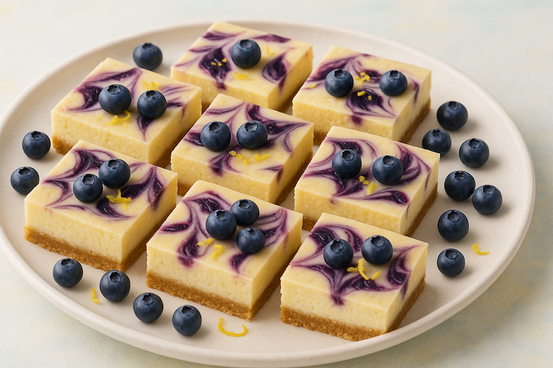 Lemon Blueberry Cheesecake Bars